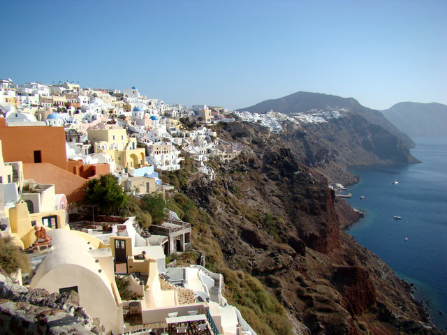 Santorini coast